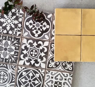 Sydney black and white tiles